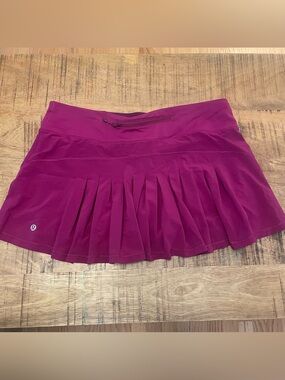 lululemon athletica Women's Magenta Pleated Athletic Skort size 12